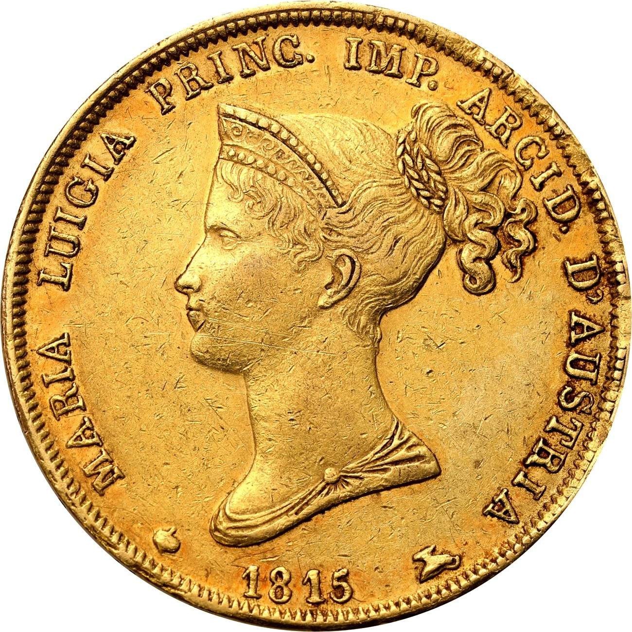 Włochy, Parma. Maria Luigia (1815-1847). 40 Lirów 1815, Mediolan